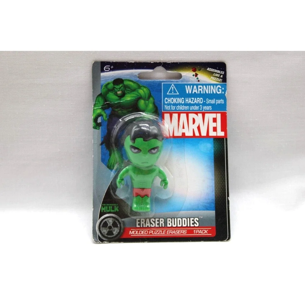 MARVEL Incredible Hulk Mini Puzzle Eraser 2013 Eraser Buddies NEW